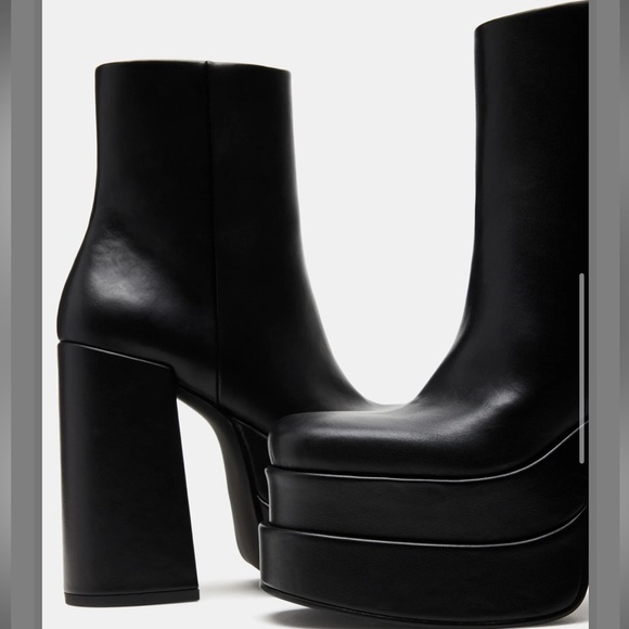 Steve Madden NWOT Cobra Platform Boot Black Size 7.5 - Picture 4 of 10